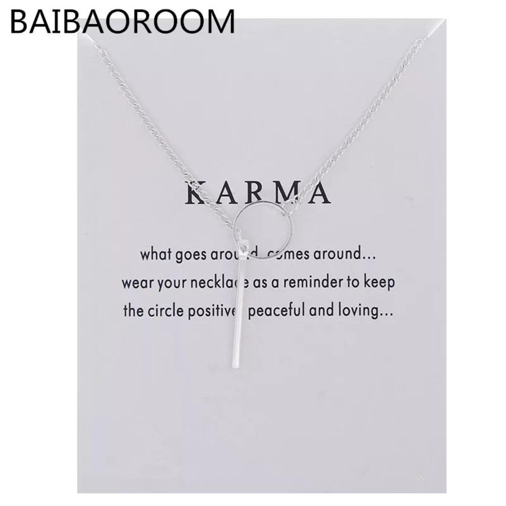 Sanwony Hot Women Chic Y Shaped Necklace Circle La - Picture 2 of 2